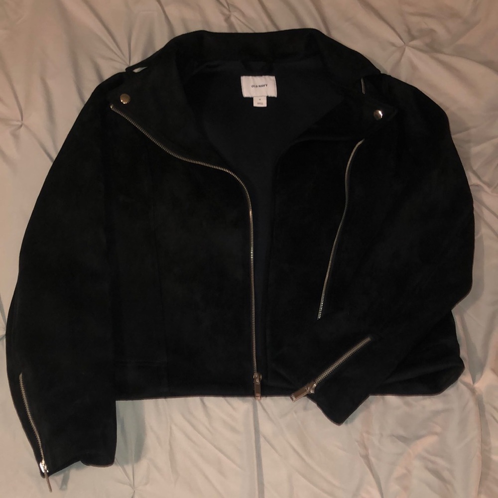 Zip Up Suede Jacket